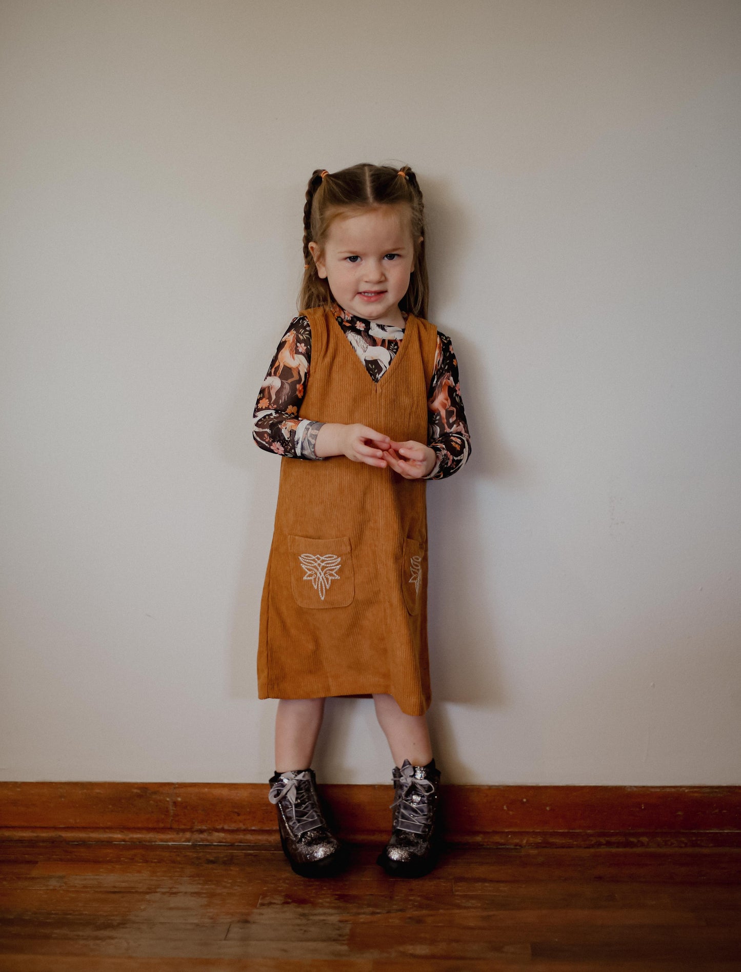 Brown Corduroy - Toddler - Dress