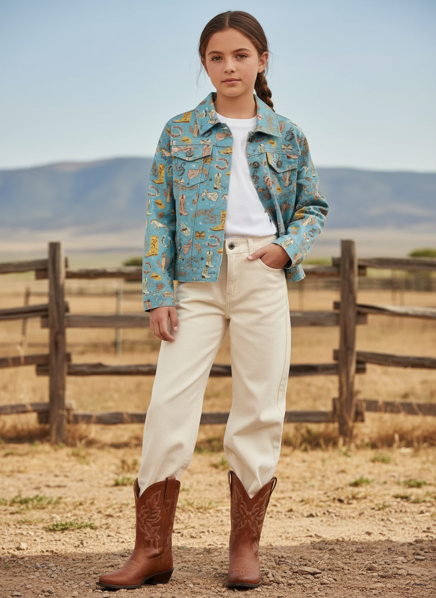 Blue Yee Haw - Toddler Jean Jacket