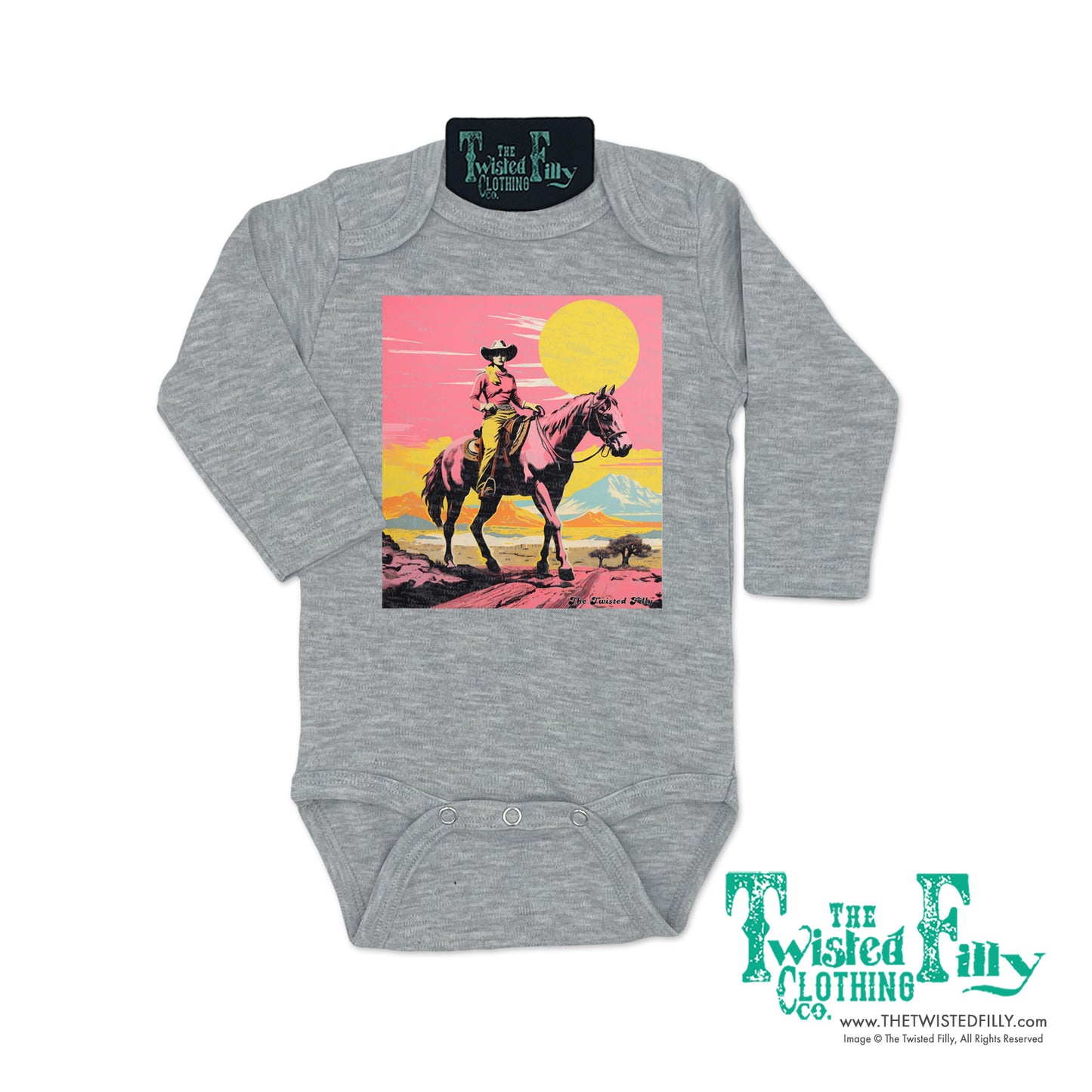 Desert Cowgirl - L/S Girls Infant One Piece - Assorted Colors