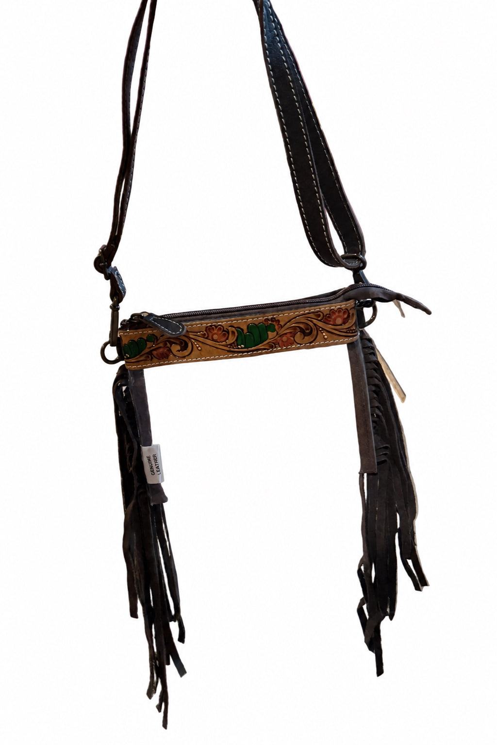 Cactus Clear Fringe Crossbody Purse