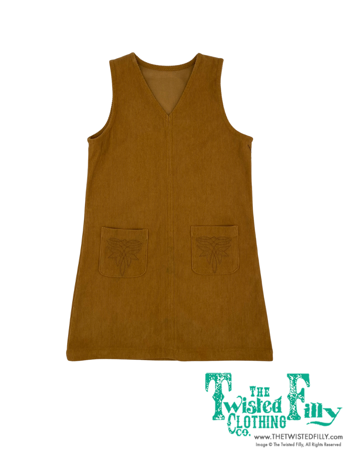 Brown Corduroy - Toddler - Dress