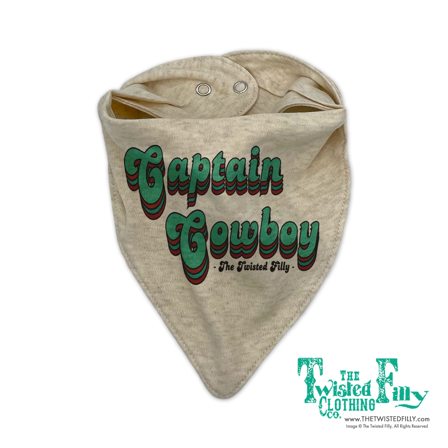 Captain Cowboy Infant Bandana Bib - Assorted Colors