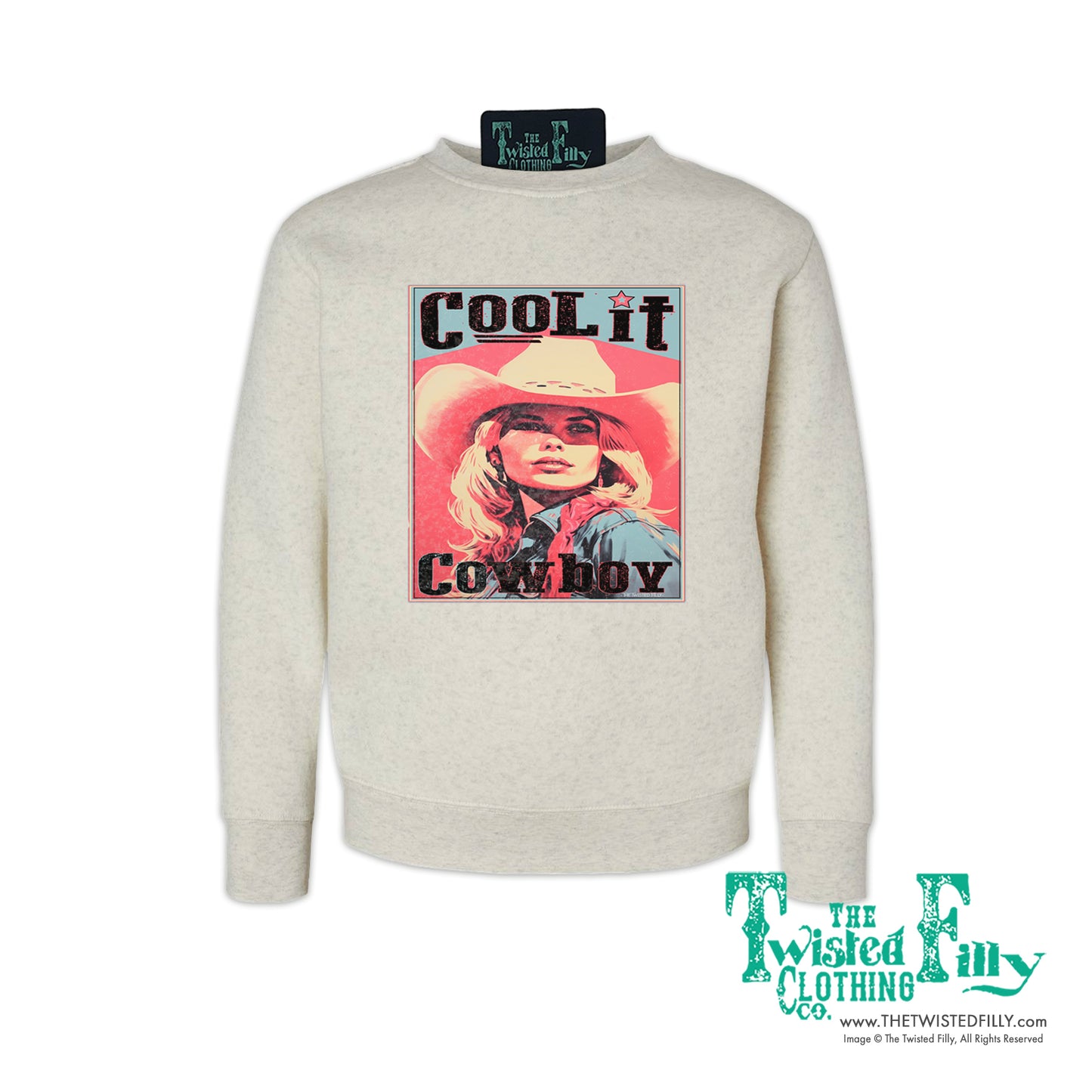 Cool It Cowboy - Youth Girls Sweatshirt - Assorted Colors