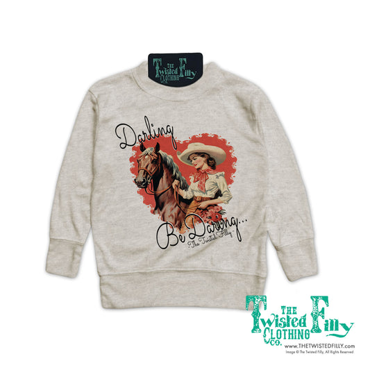 Darling Be Daring - Youth Girls Pullover - Oatmeal