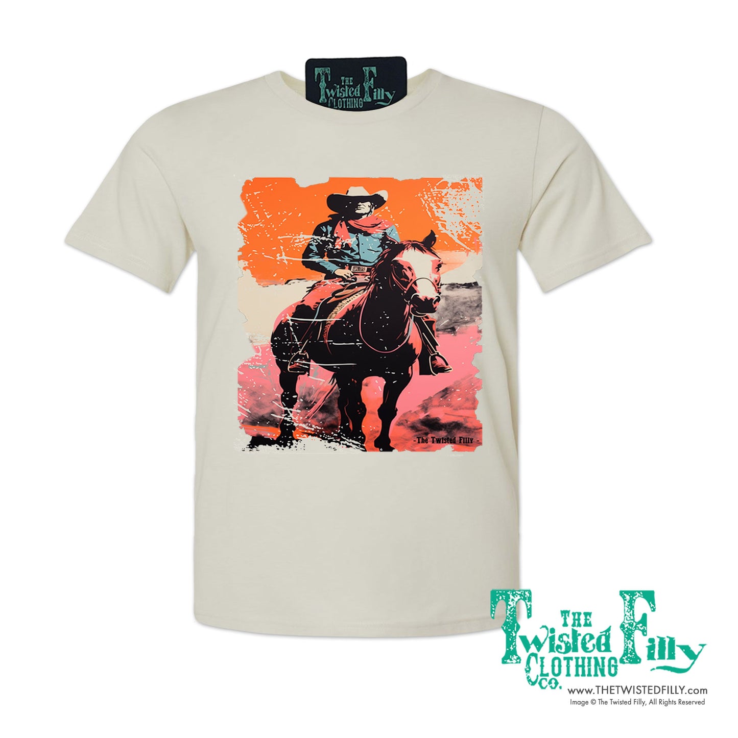 Desert Cowboy - S/S Adult Crew Neck Unisex Tee - Assorted Colors