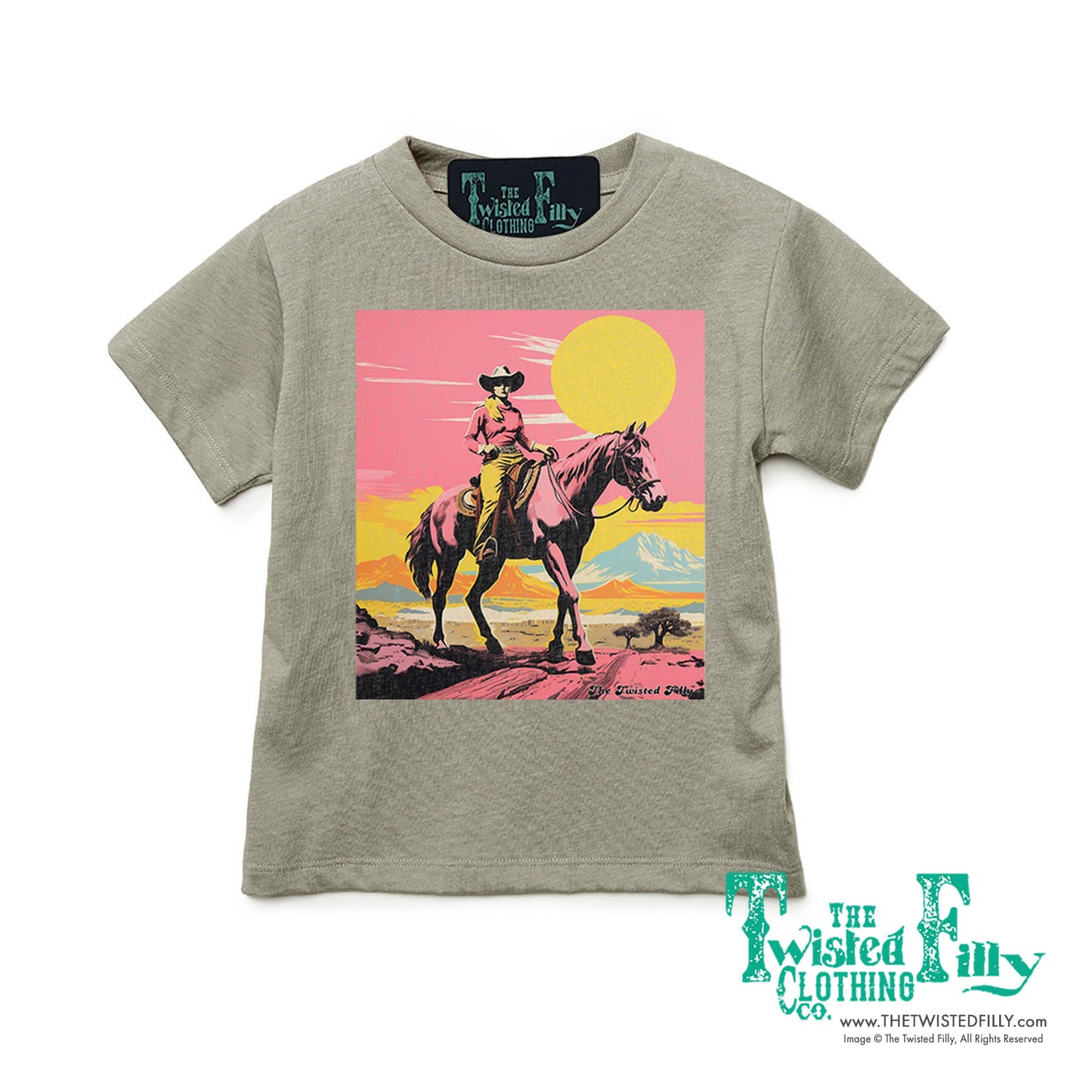 Desert Cowgirl- S/S Girls Youth Tee - Assorted Colors