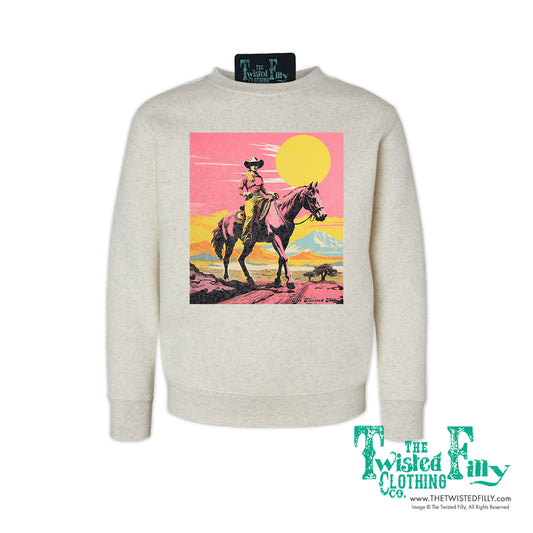 Desert Cowgirl - Toddler Girls Sweatshirt - Assorted Colors