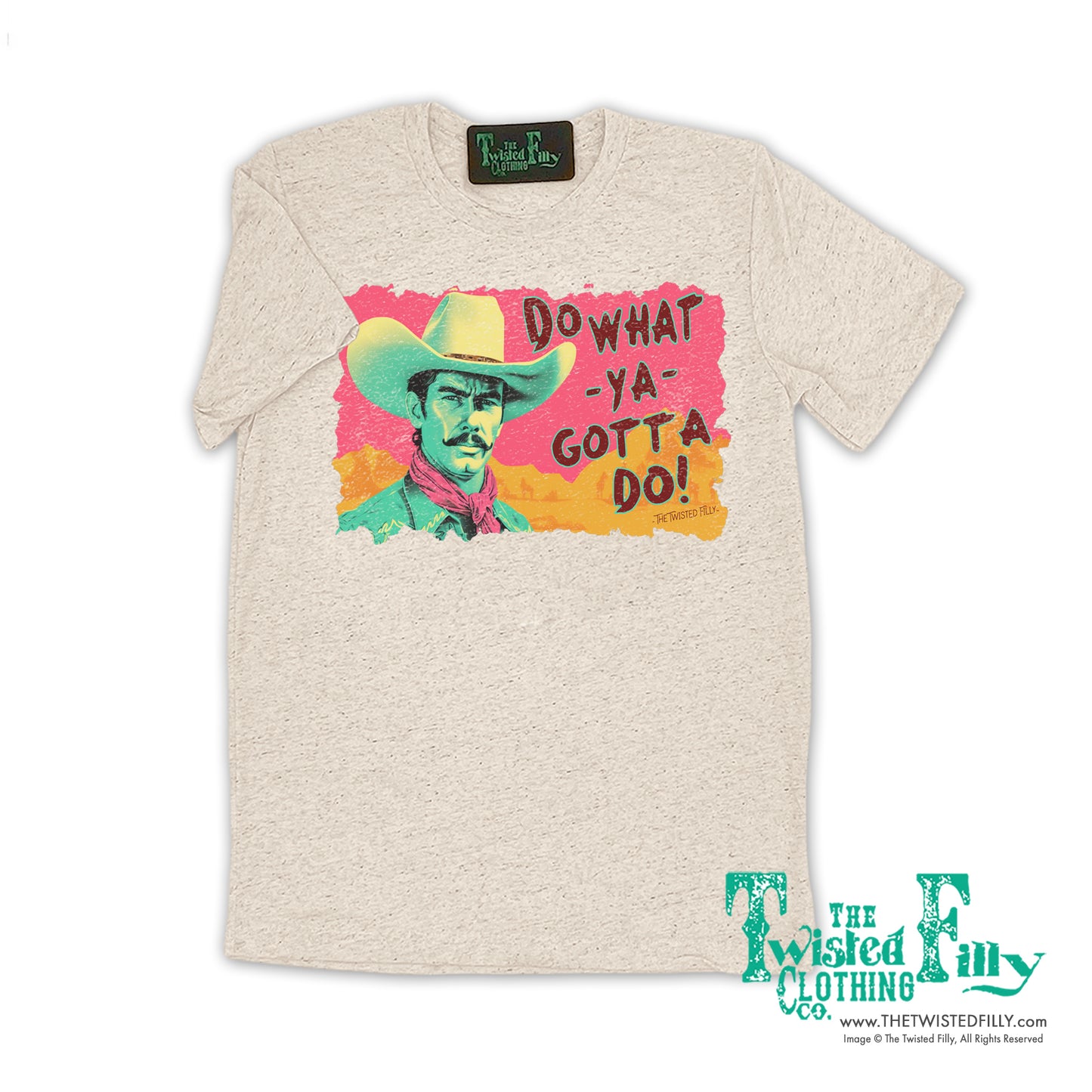 Do What Ya Gotta Do - S/S Adult Crew Neck Tee - Oatmeal