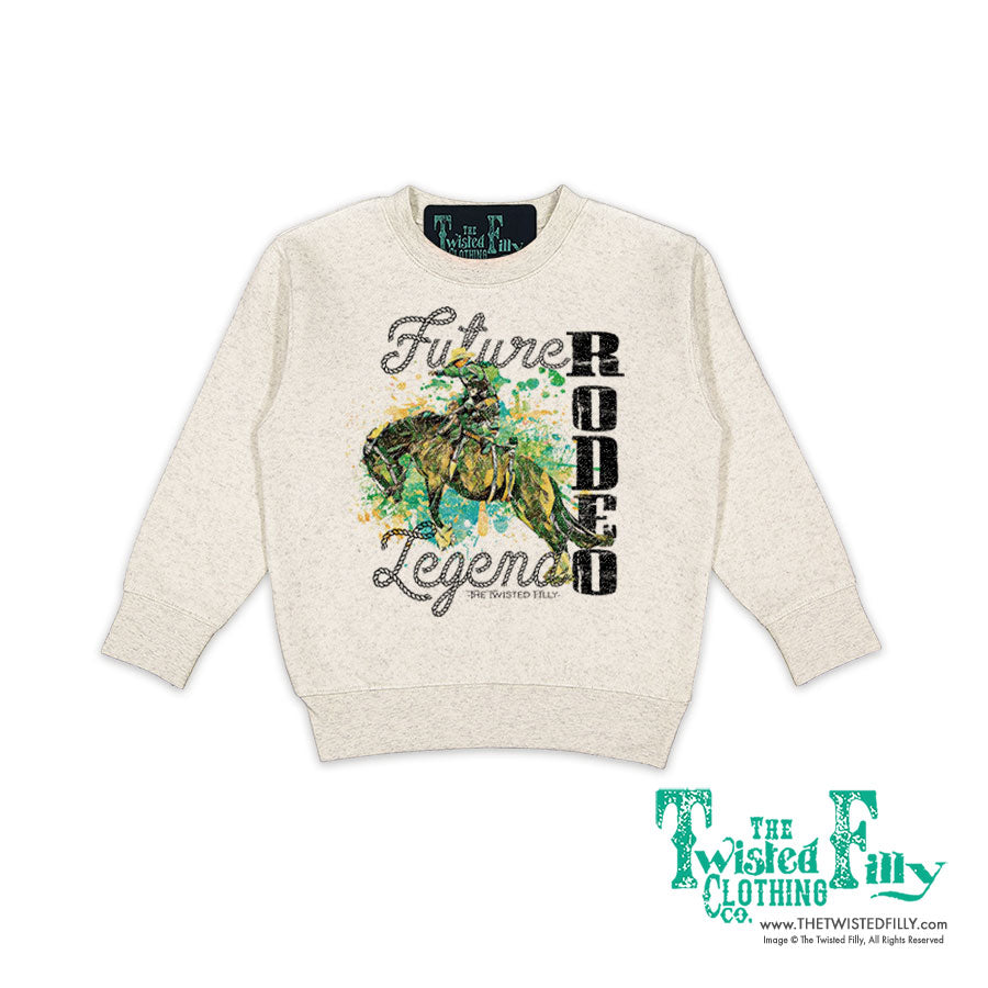 Future Rodeo Legend Bronc - Toddler Sweatshirt - Oatmeal
