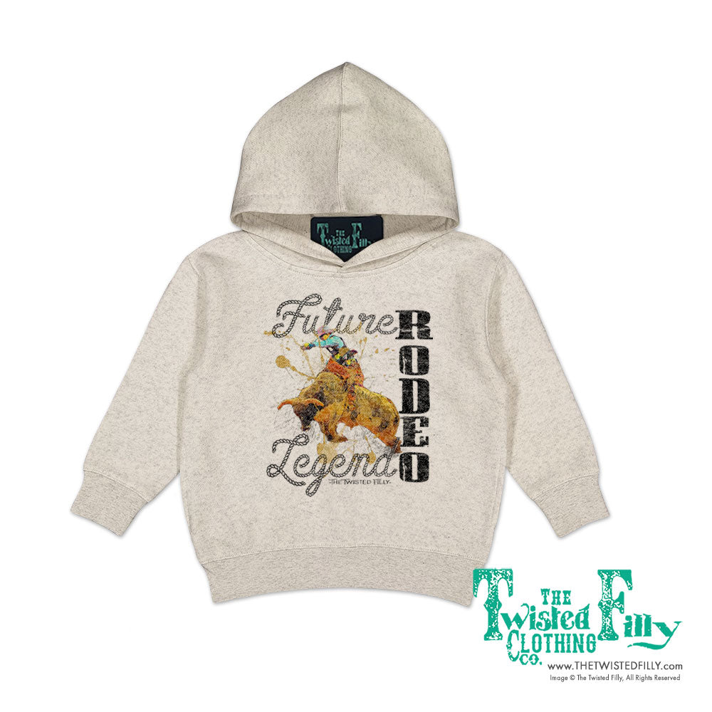 Future Rodeo Legend Bull - Toddler Hoodie - Oatmeal