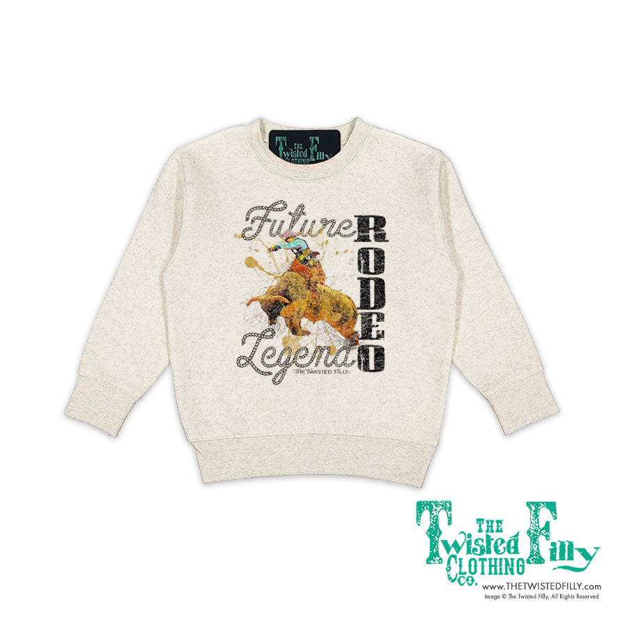Future Rodeo Legend Bull - Toddler Sweatshirt - Oatmeal