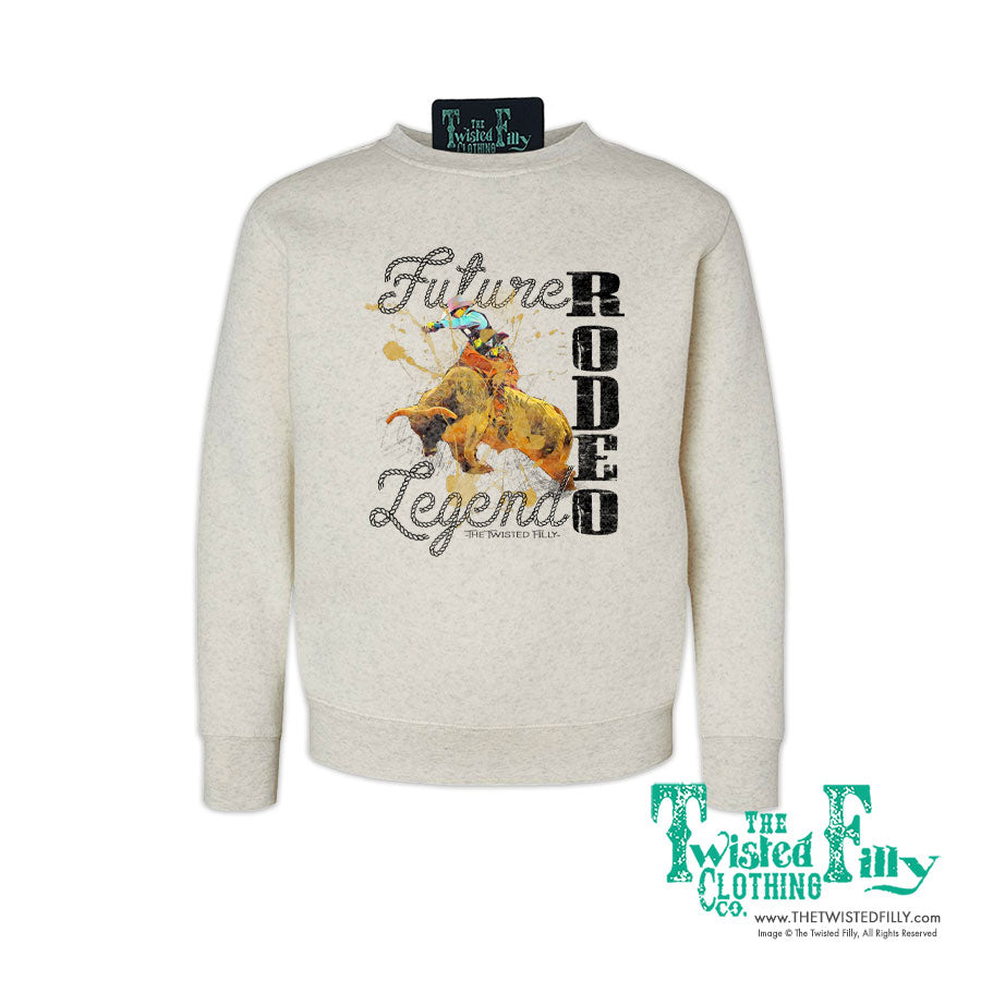 Future Rodeo Legend Bull - Youth Sweatshirt - Oatmeal