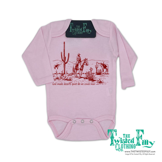 God Made Deserts - L/S Infant One Piece - Assorted Colors