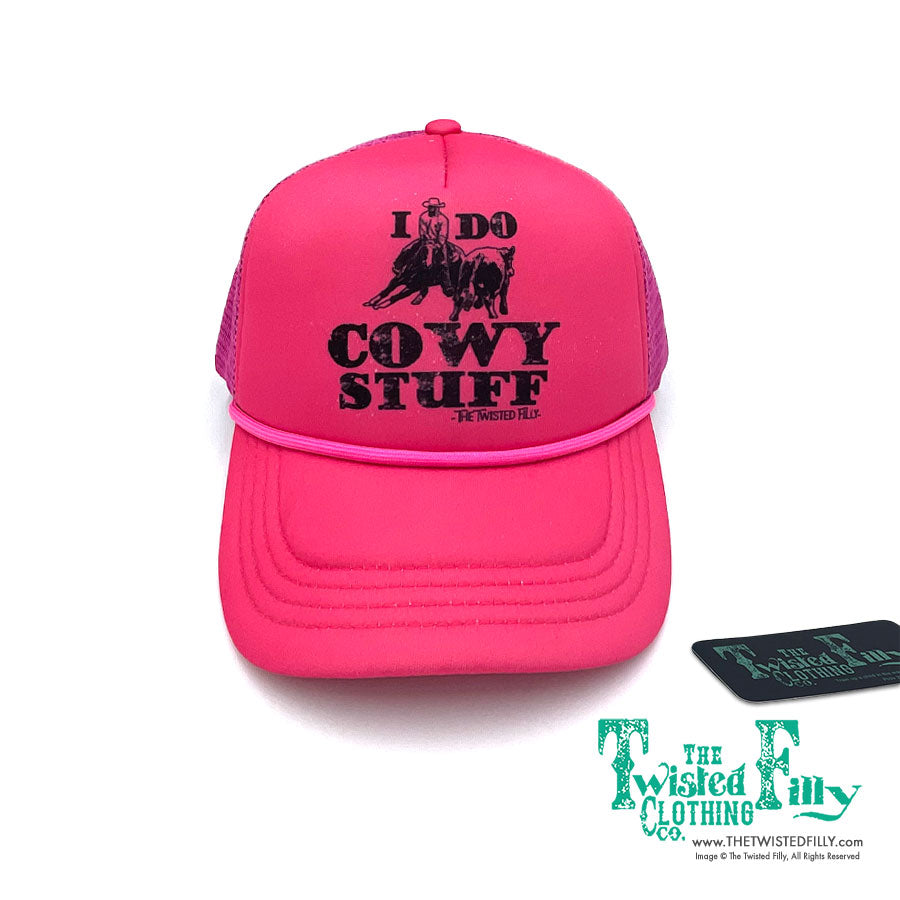I Do Cowy Stuff - Youth Foam Snapback Trucker Hat - Assorted Colors