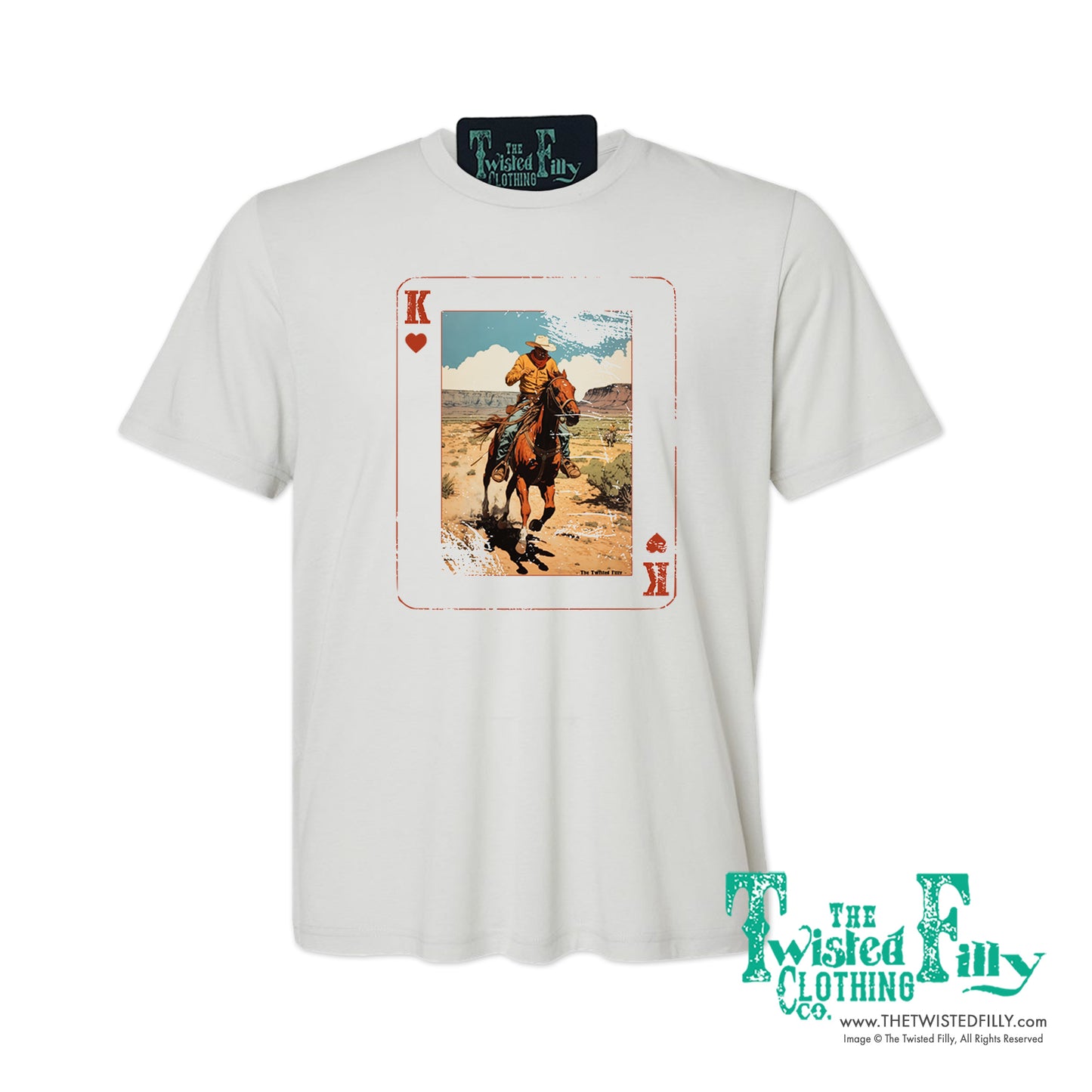 King Of Hearts - S/S Adult Crew Neck Unisex Tee - Assorted Colors