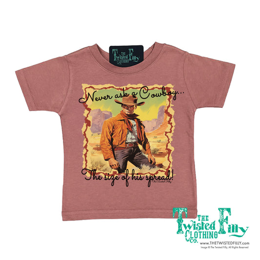 Never Ask A Cowboy - S/S Girls Infant Tee - Assorted Colors