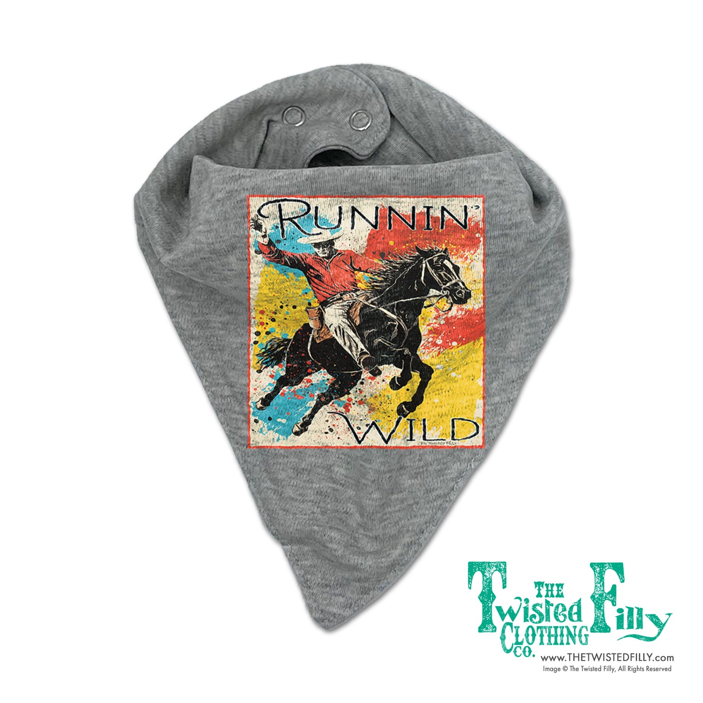 Runnin' Wild - Infant Bandana Bib - Assorted Colors