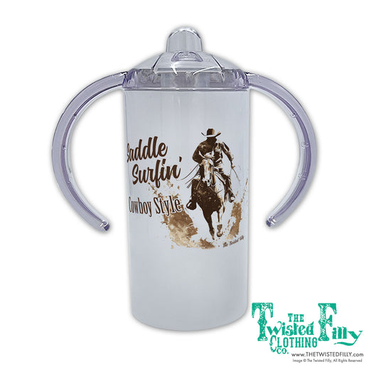 Saddle Surfin' Cowboy Style Boys Toddler Sippy