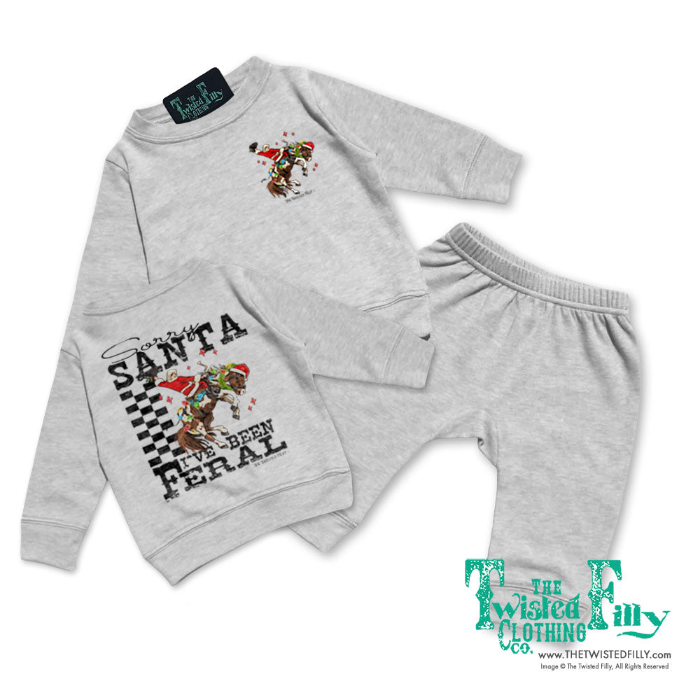 Sorry Santa I've Been Feral - Infant Two Piece Outfit - Assorted Colors