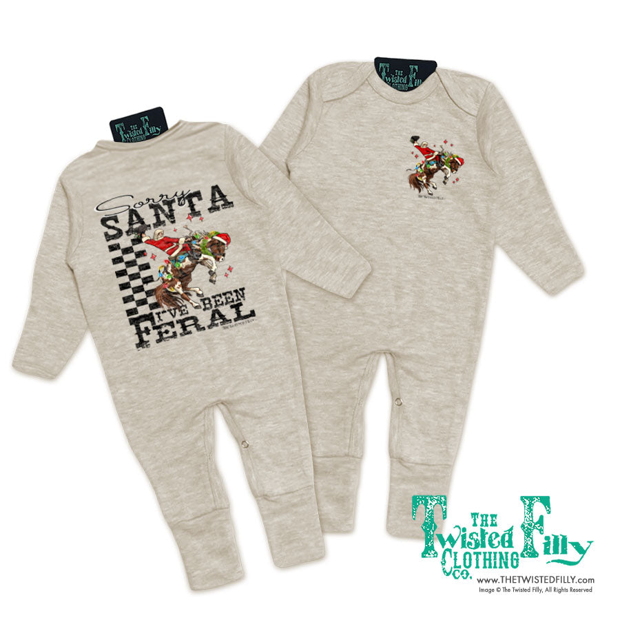 Sorry Santa I've Been Feral - Infant Jumpsuit - Assorted Colors