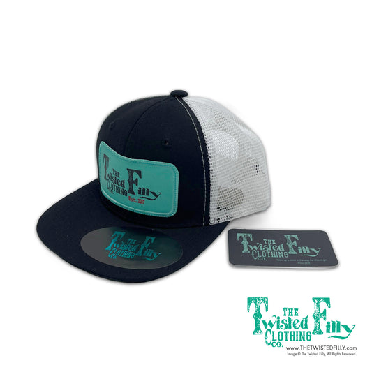 The Twisted Filly - Infant / Toddler Trucker Hat - Black/White