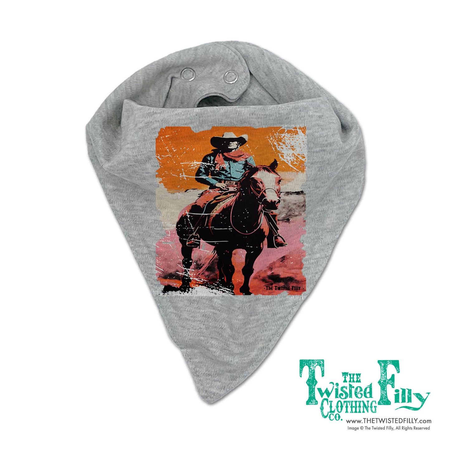 Desert Cowboy - Infant Bandana Bib - Assorted Colors