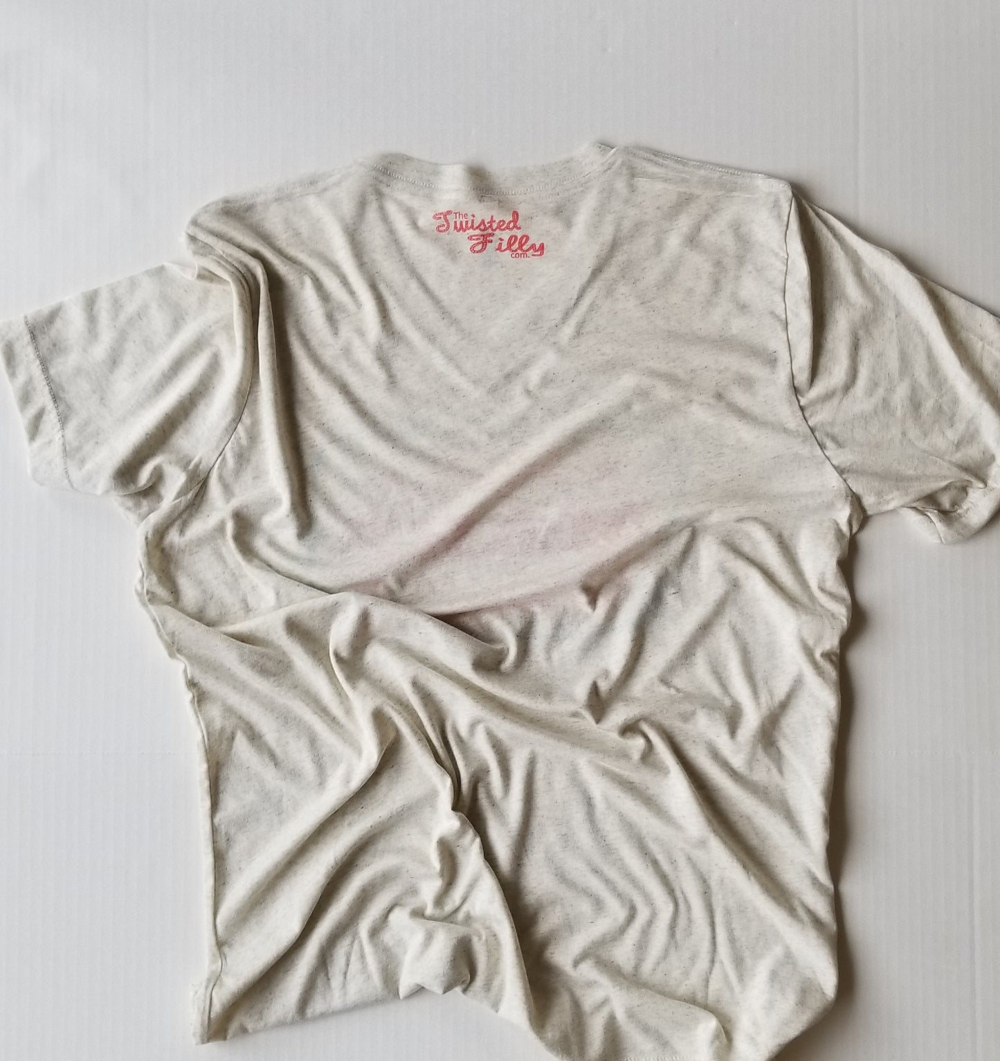 I Only Make Cowgirls - S/S Adult V-Neck Tee - Oatmeal