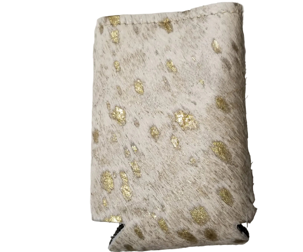 Slim Cowhide Acid Wash Gold - Beverage Keeper