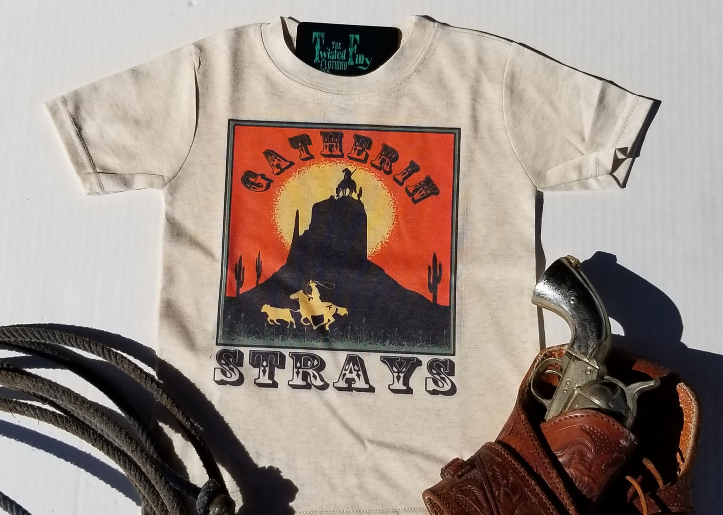 Gatherin Strays - S/S Toddler Tee - Oatmeal