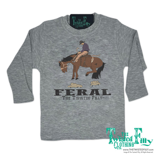 FERAL - L/S Youth Tee - Gray