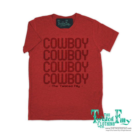 I Am Cowboy - S/S Crew Neck Adult Mens Tee - Red