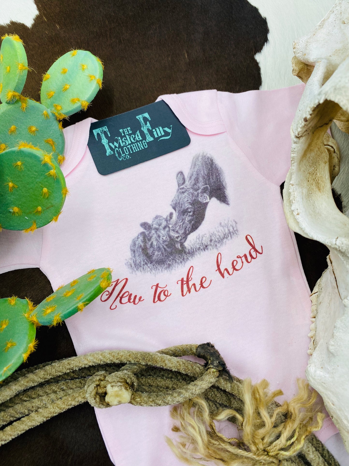 New To The Herd - S/S Infant One Piece - Assorted Colors