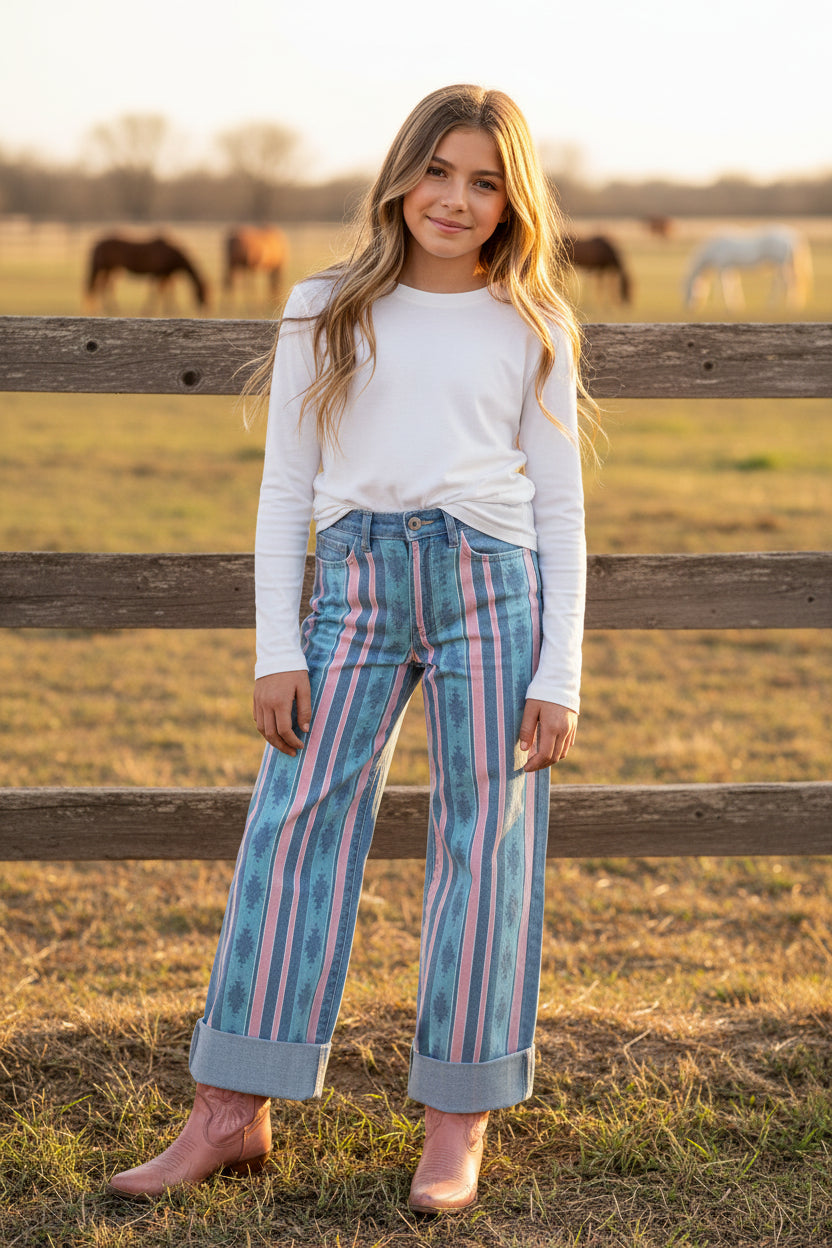 Serape Front - Toddler Jean