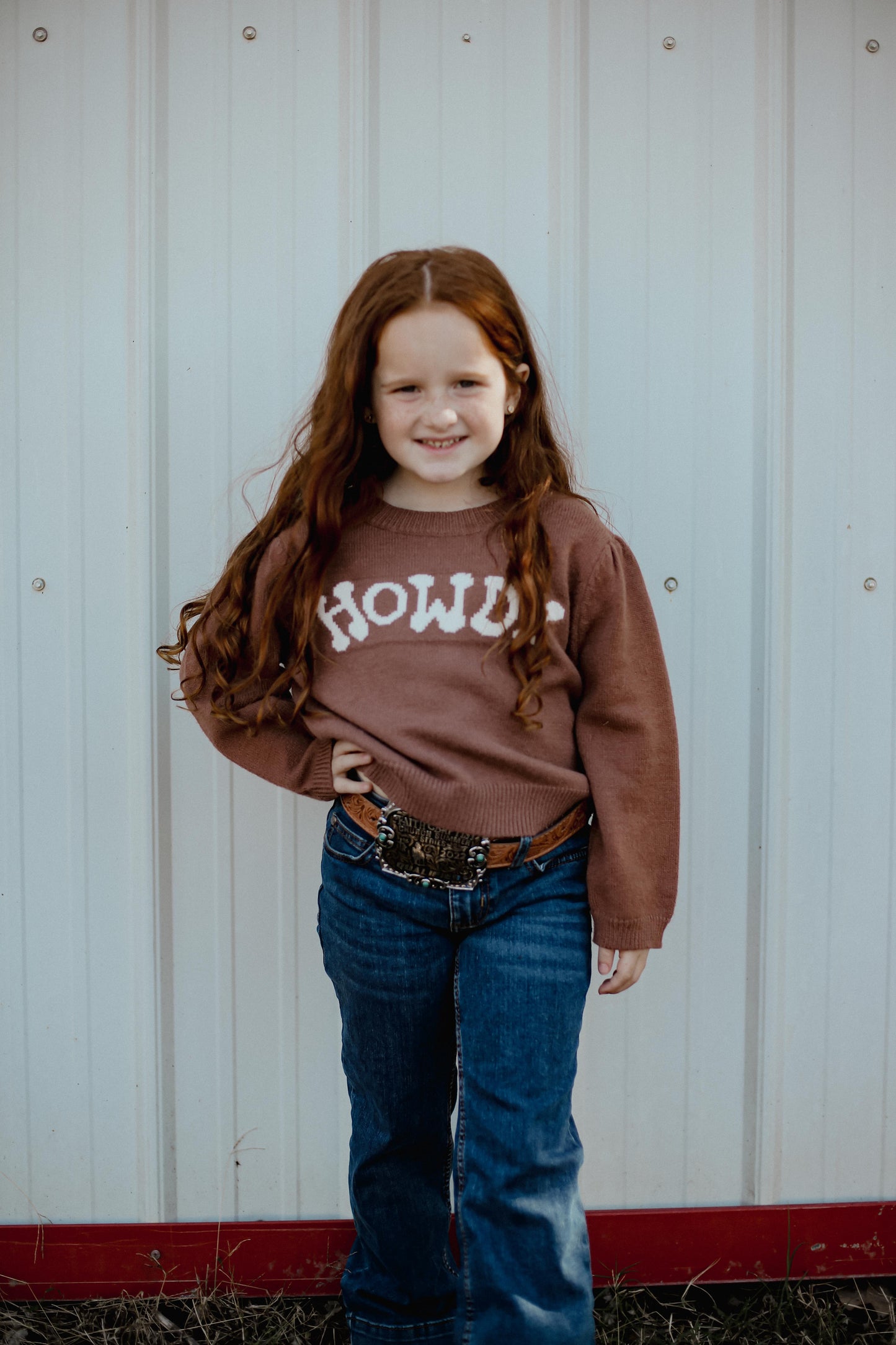 Brown Puff Howdy - Toddler - Sweater