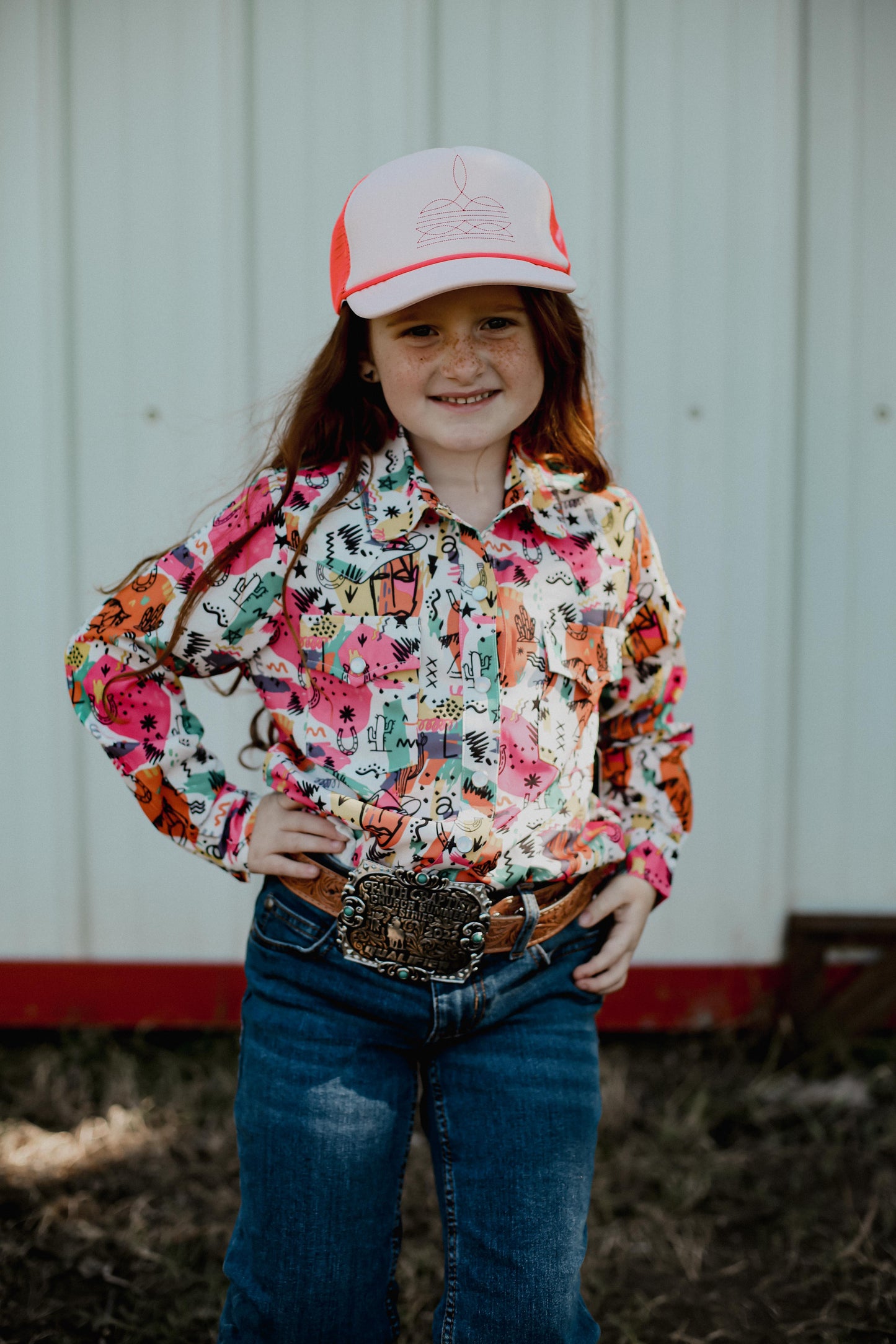 80's Western - Youth - LS Pearl Snap Shirt