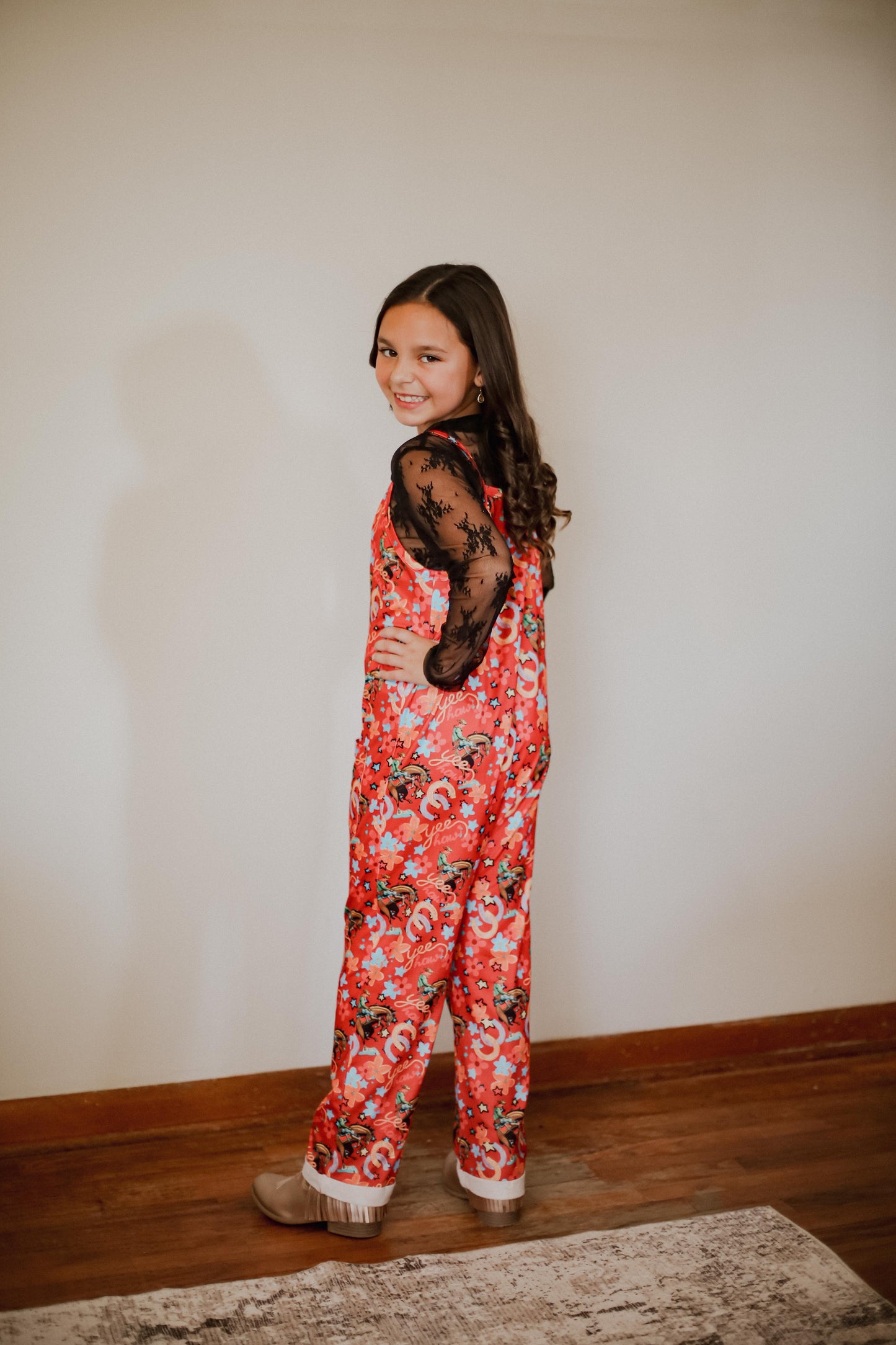 Red Yee Haw - Youth Sleeveless Romper