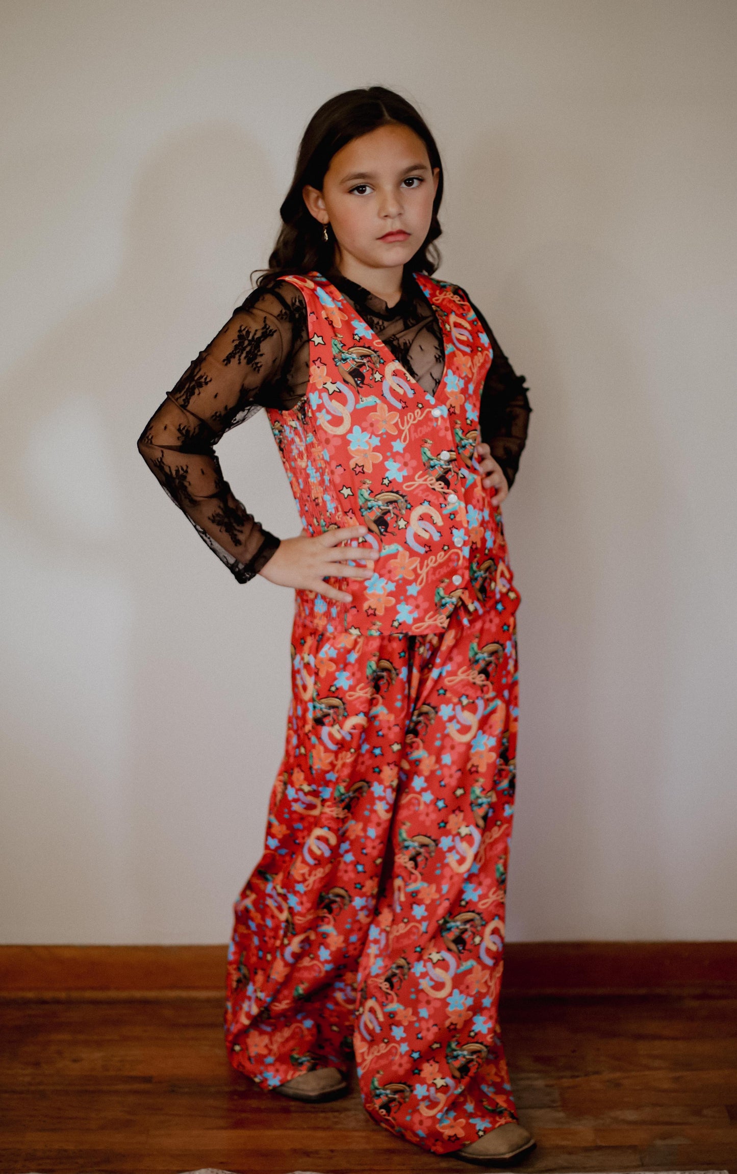 Red Yee Haw - Toddler Relaxed Pant