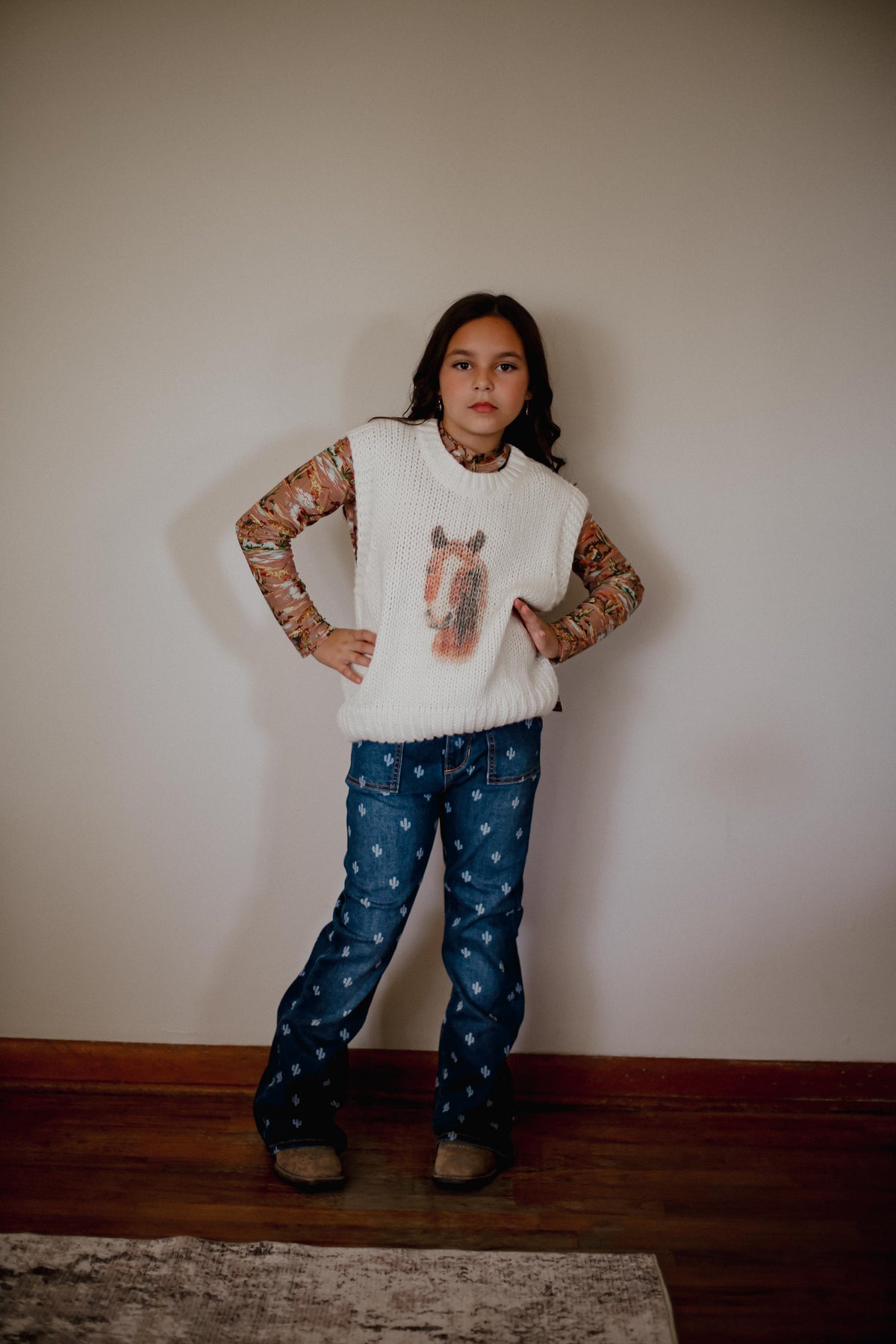 Toddler Horse Sweater Vest