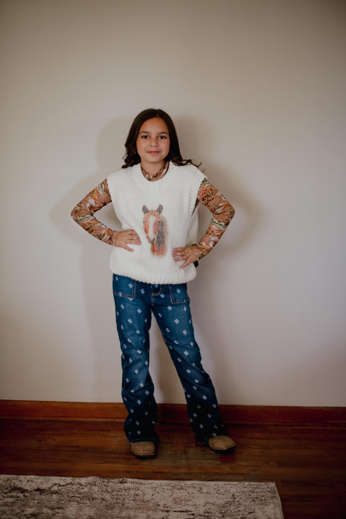 Toddler Horse Sweater Vest