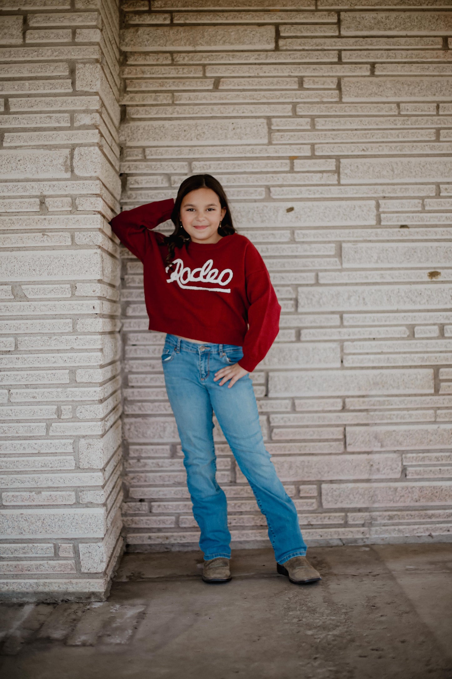 Red Rodeo - Youth Sweater