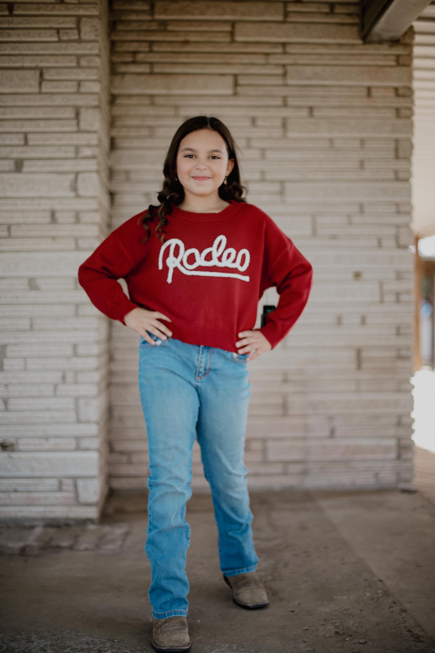 Red Rodeo - Youth Sweater