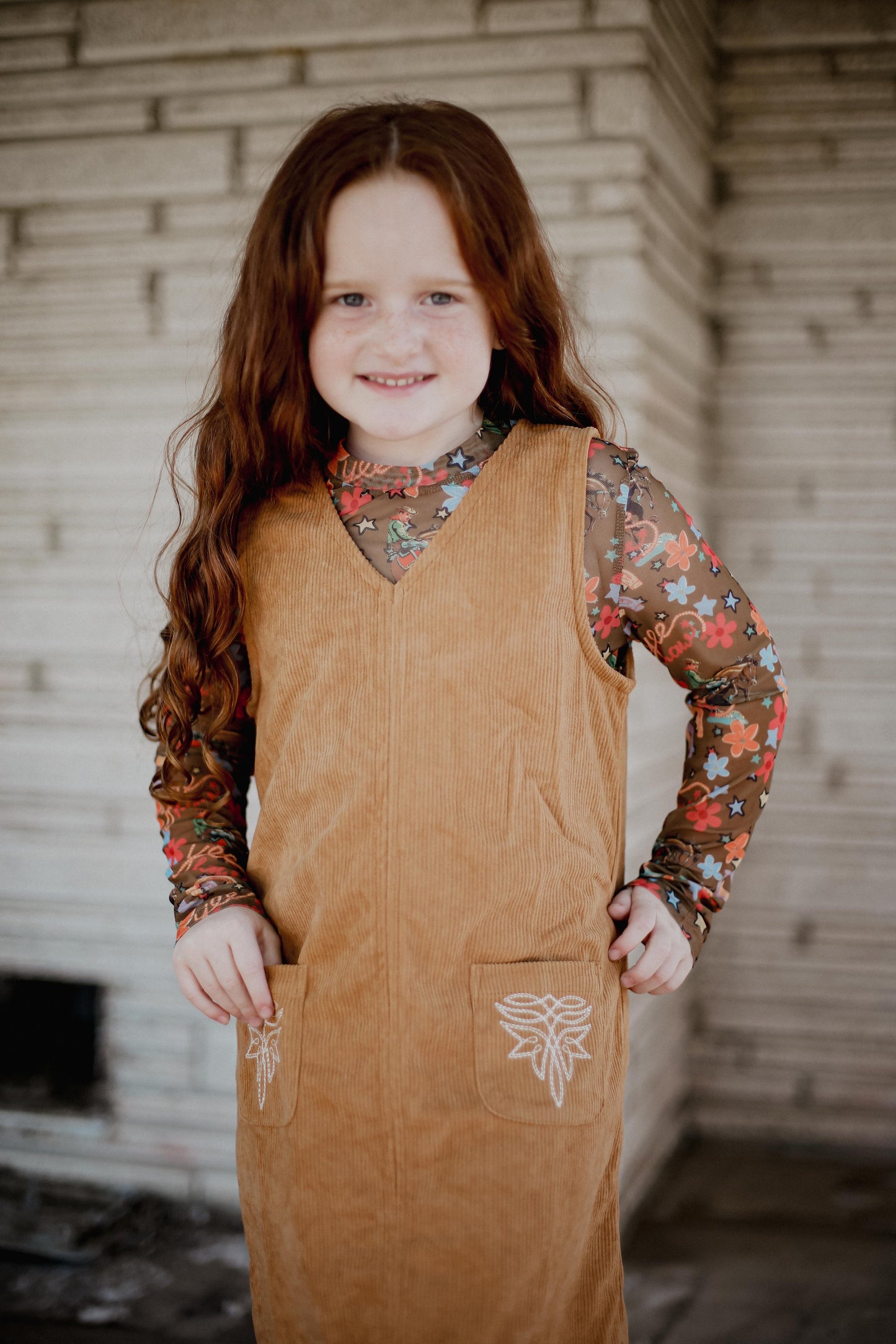 Brown Corduroy - Toddler - Dress