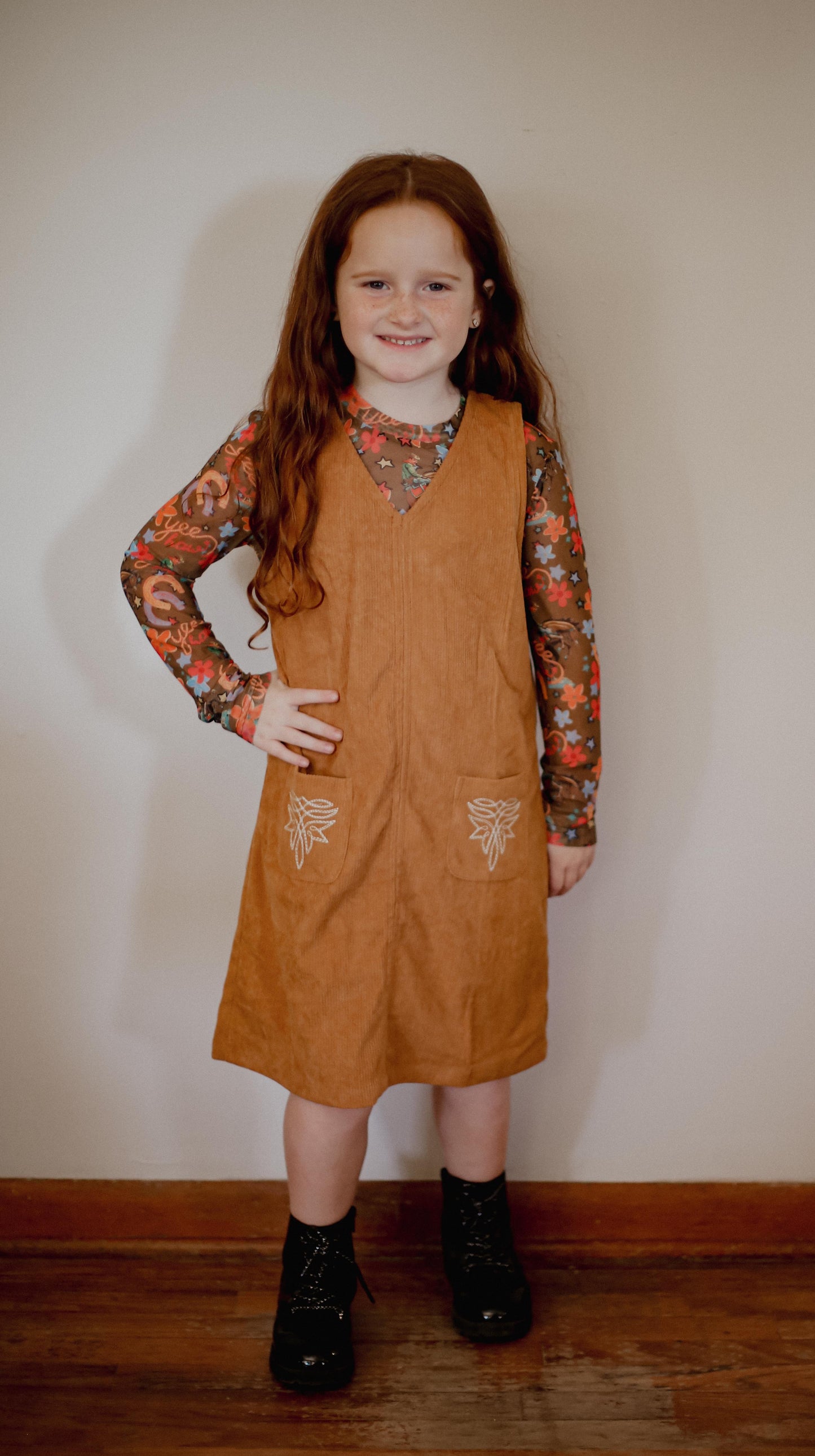 Brown Corduroy - Toddler - Dress