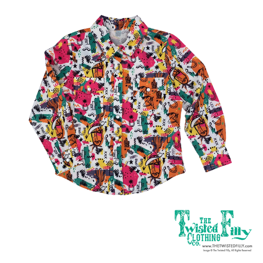 80's Western - Youth - LS Pearl Snap Shirt