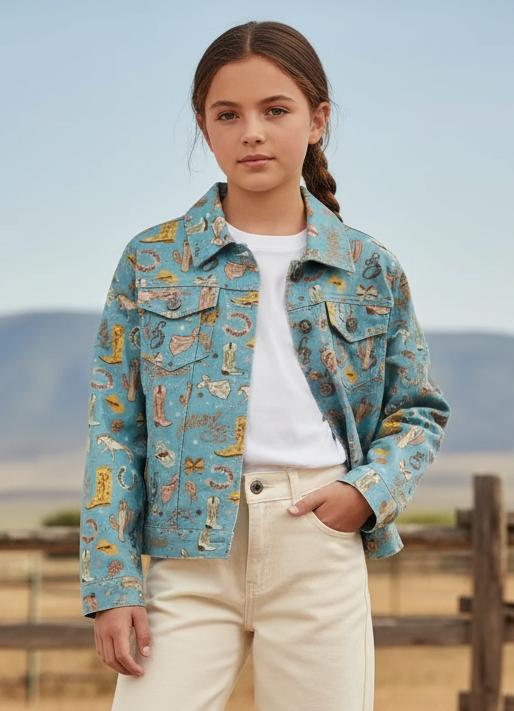 Blue Yee Haw - Toddler Jean Jacket