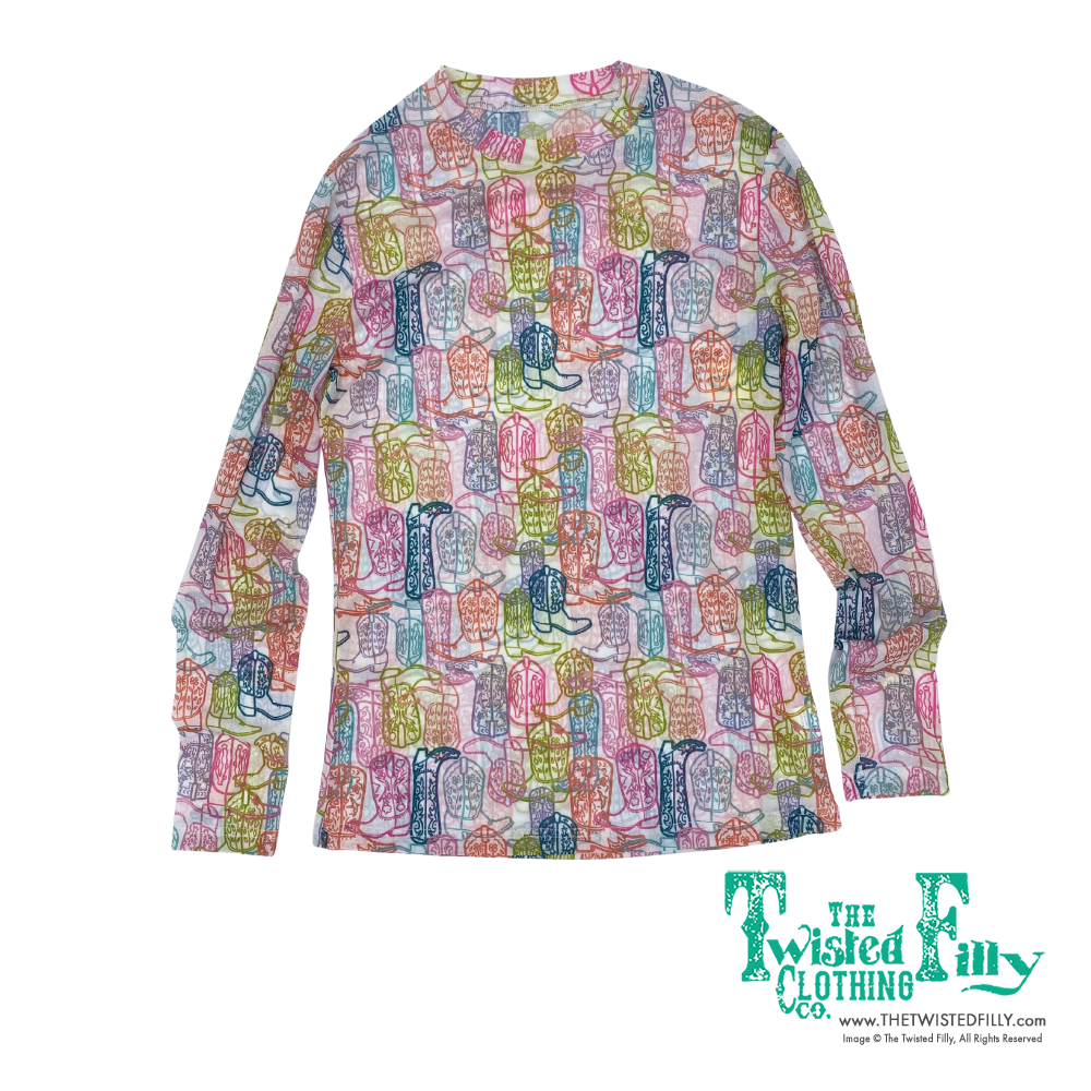 All Over Boot - Toddler Mesh LS Top