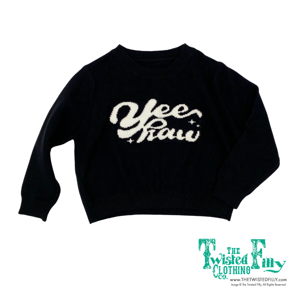 Black Yee Haw - Youth Sweater