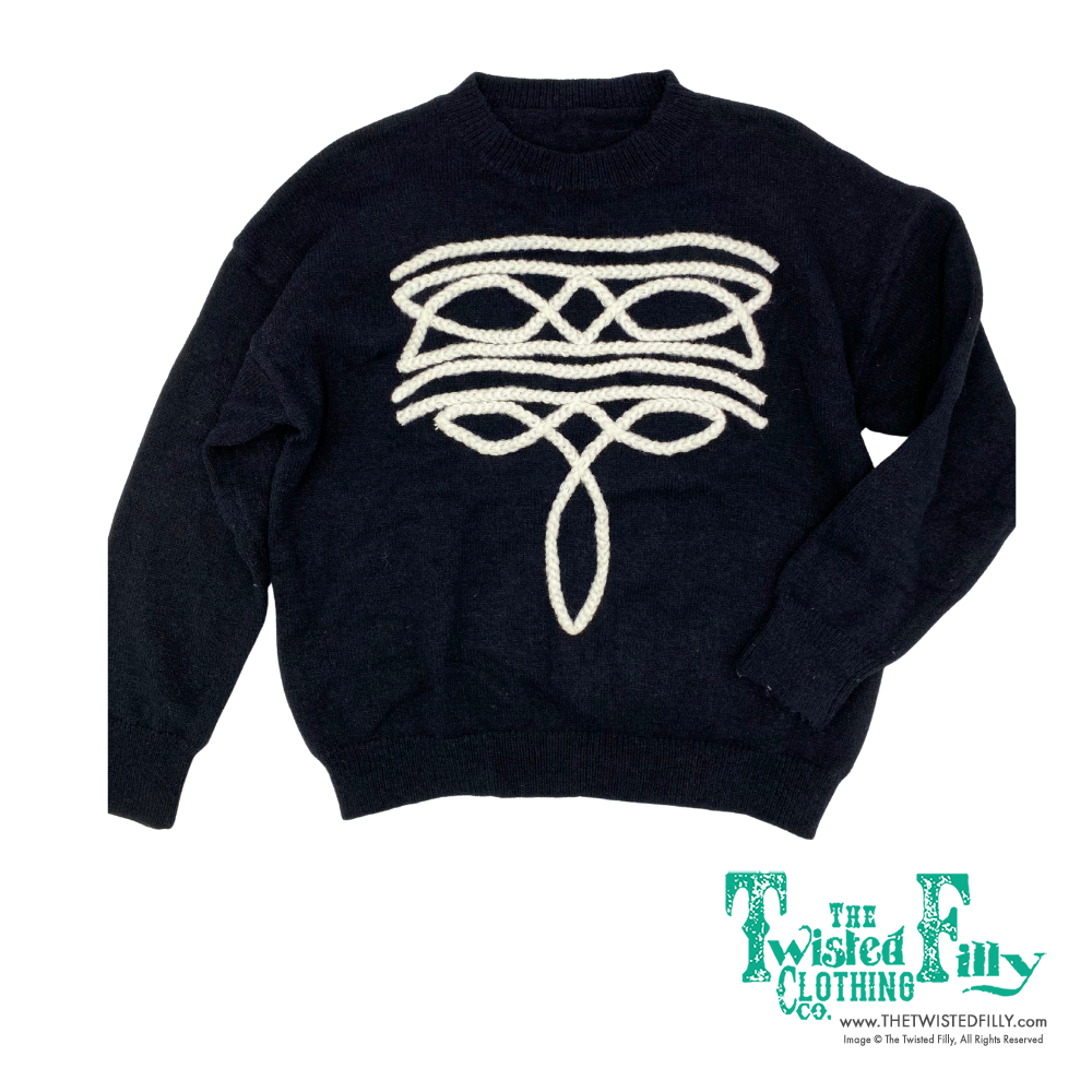 Boot Stitch Sweater -Youth - Black
