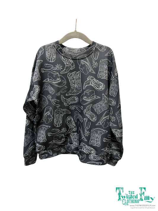 Blach Hat Things - Youth Short Set