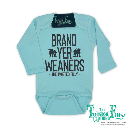 Brand Yer Weaners - L/S Infant One Piece - Assorted Colors